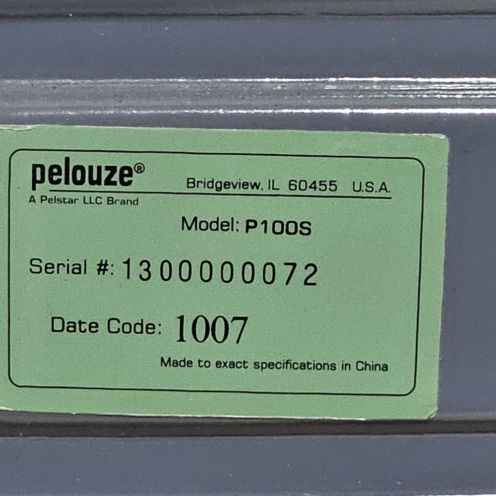 Vintage Pelouze Heavy Duty Utility Scale 100 Pound Capacity Model P100S Gray